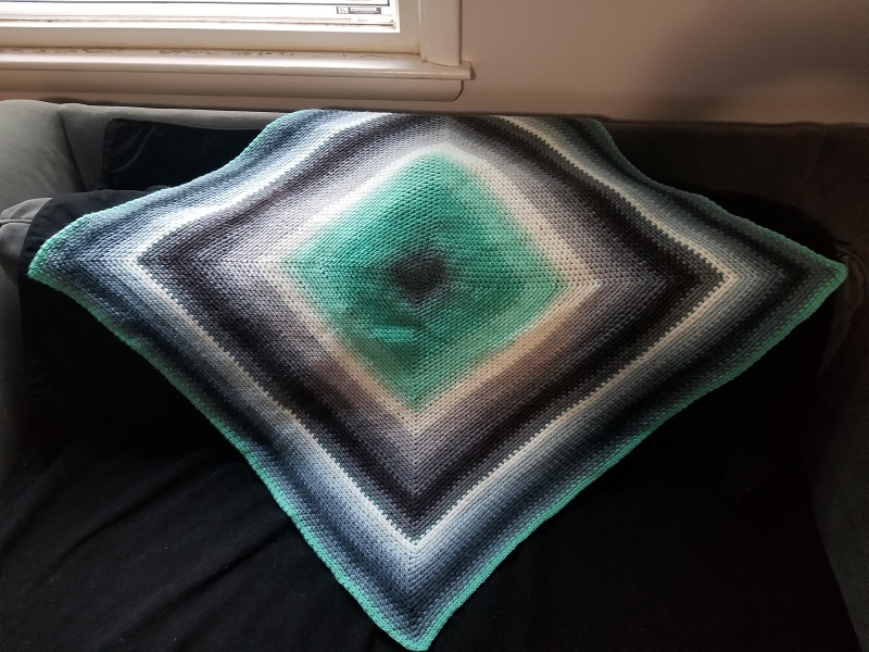 Moss Stitch Baby Blanket