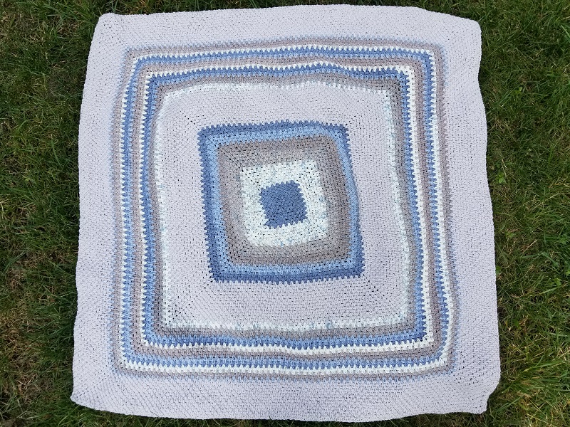 Moss Stitch Baby Blanket