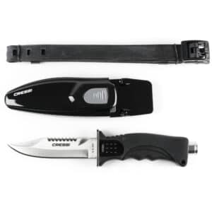 Cressi Skorpion Knife - point tip (grey)