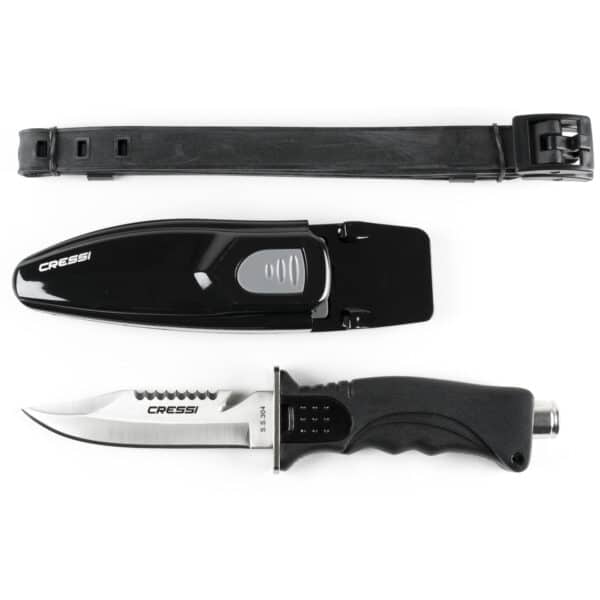 Cressi Skorpion Knife - point tip (grey)